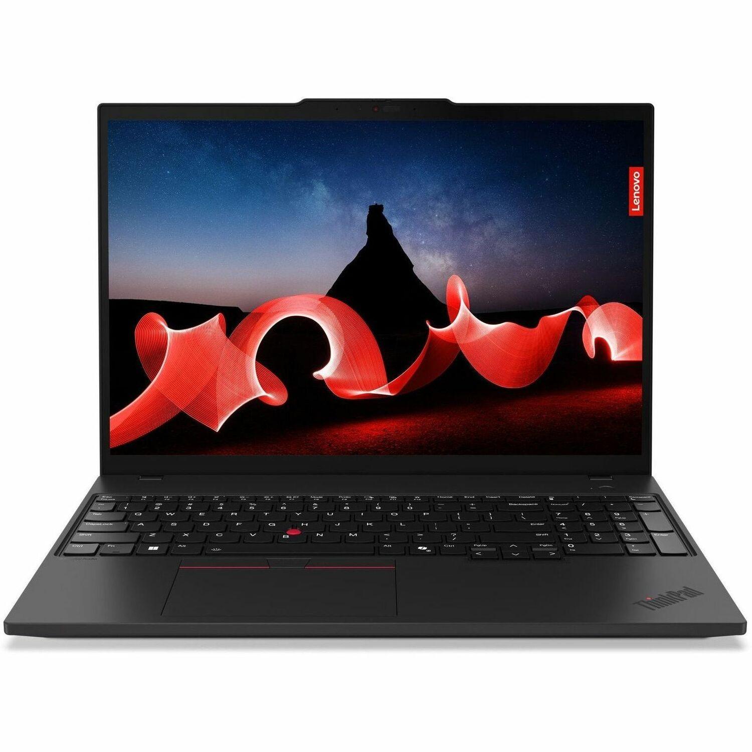 Lenovo ThinkPad T16 Gen 3 21MN00D3AU 16" Notebook - WUXGA - Intel Core Ultra 7 155U - 32 GB - 512 GB SSD - English Keyboard - Black