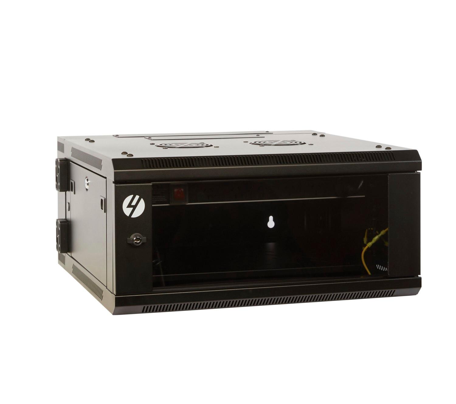 4Cabling 4RU 600mm Wide x 600mm Deep Hinged Wall Mount Server Rack